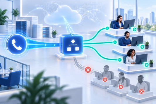 Real-time call routing to available contact center agents